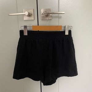 ZARA black cotton shorts